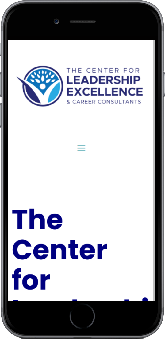 CLE Indy mobile mockup on dark background
